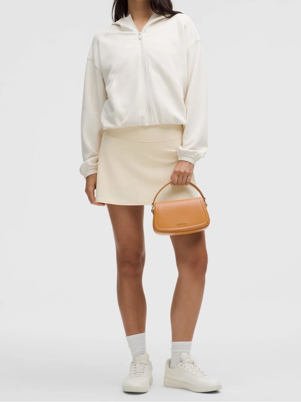 Lululemon Cactus Leather Mini Bag Beidge Crossbody Gold HW NWT w/ Pouch $148 tag - Picture 4 of 6